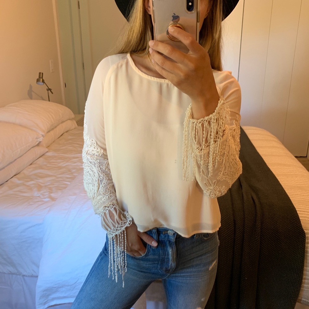 Blush Embroidered Blouse